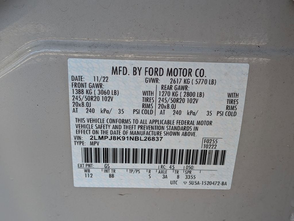 2022 Lincoln Nautilus Reserve