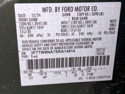 2025 Ford Maverick Tremor