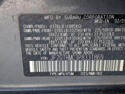 2023 Subaru Crosstrek Limited