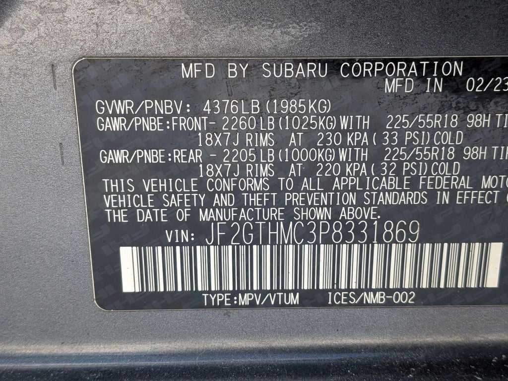 2023 Subaru Crosstrek Limited