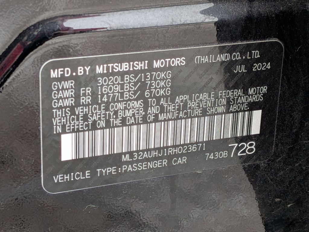 2024 Mitsubishi Mirage ES